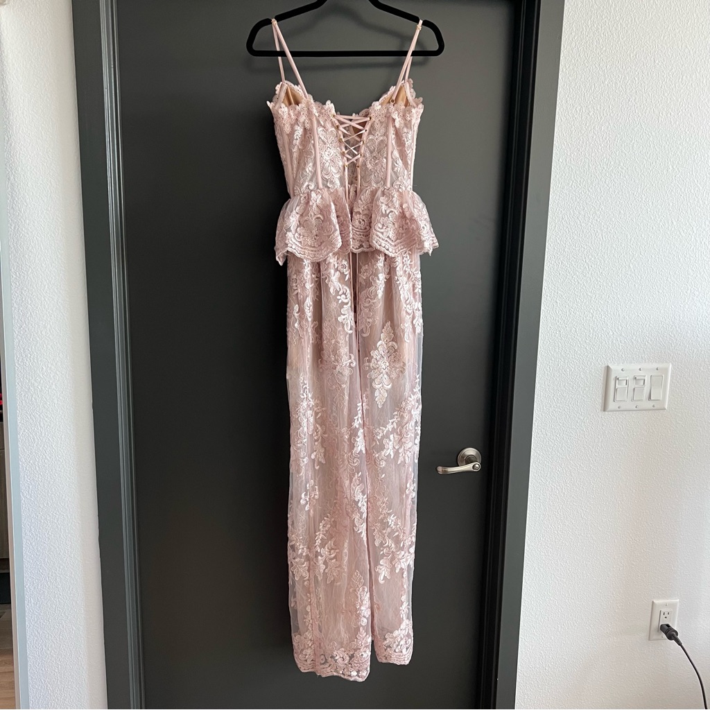 V. Chapman Ophilia Hushed Violet Lace Corset Gown Nwt Size 4 Wedding / Formal — image 3 of 8